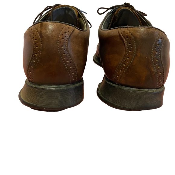 Etonic Men Brown Leather Oxford Spikes Golf Golfer Golfing Shoes Size‎ 10.5W main image 4